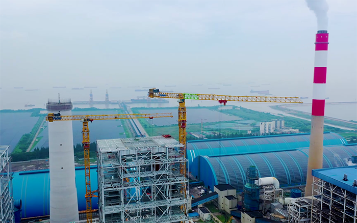 双塔合璧！华能太仓电厂项目九游娱乐超大塔显身手