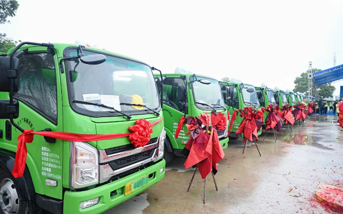 五十台交付！九游娱乐新能源五小工程车助力大湾区建设