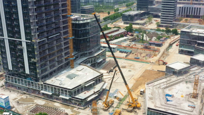 零失误拿下！九游娱乐G2代XCA200G8-1盲区作业，精准拆除40米塔吊