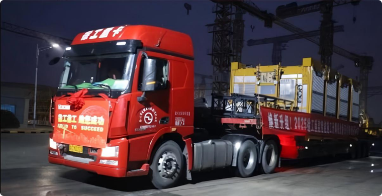 九游娱乐智能升降机批量发车