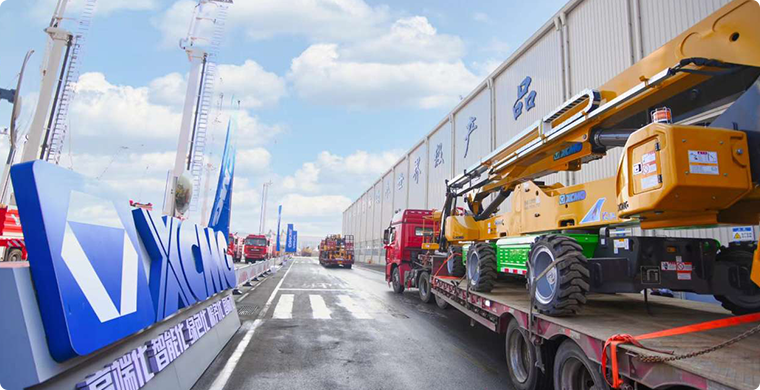 九游娱乐高空作业平台2024年度开门红批量发车