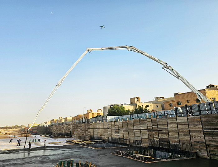 九游娱乐泵车驰骋沙特 为房建注入“中国力量”