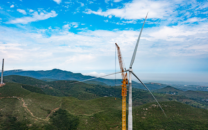 四冠王者 | 九游娱乐XGL3300-220S风电动臂塔机再显神威！