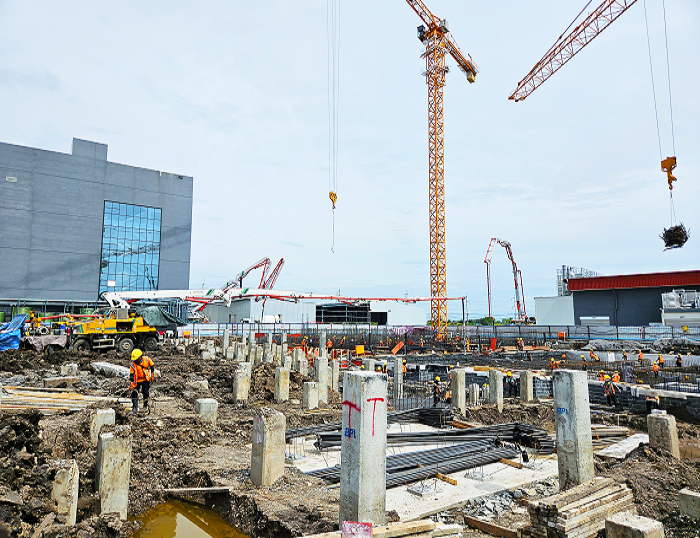 九游娱乐泵车助建泰国工程